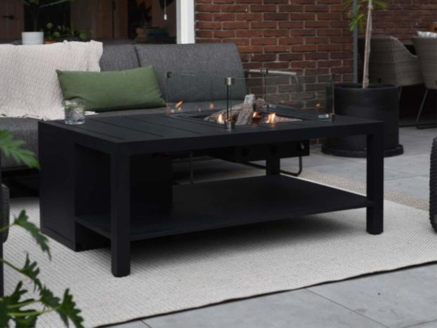 Stôl s plynovým ohniskom COSI Flow Straight