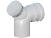 RICOM gas Revizní koleno odkouření 87° d 80, PP, Ricom Gas 12080B