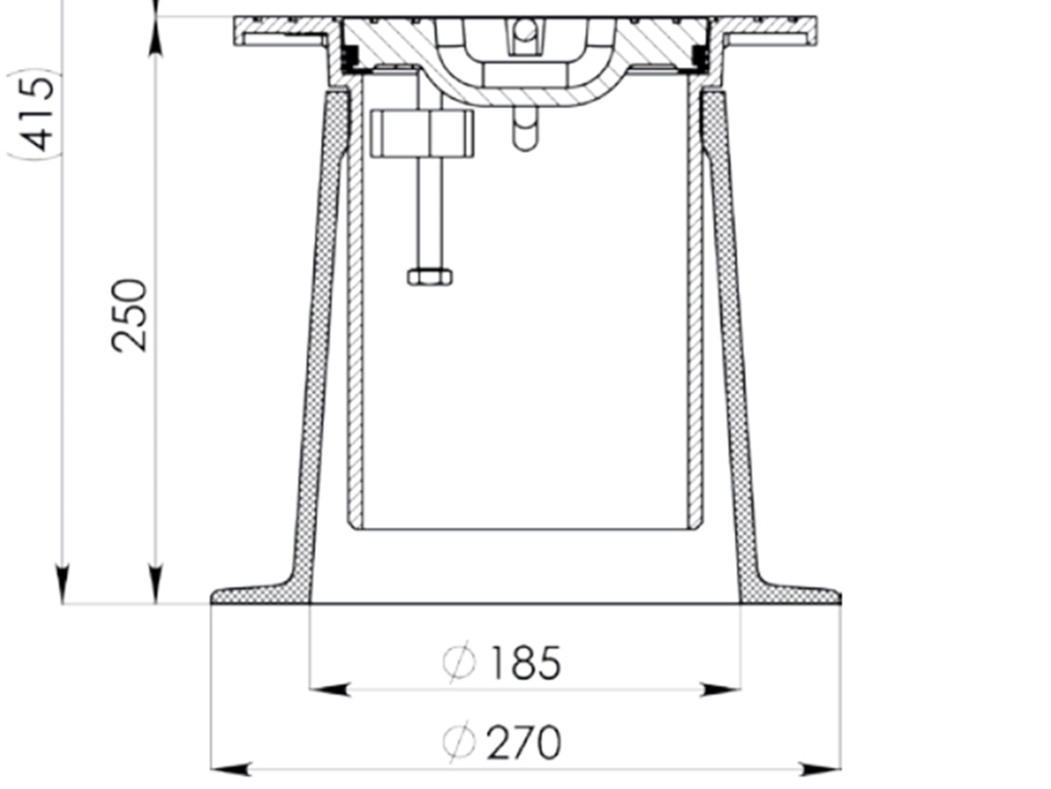 Šoupátkový poklop Heckl Kompaktus