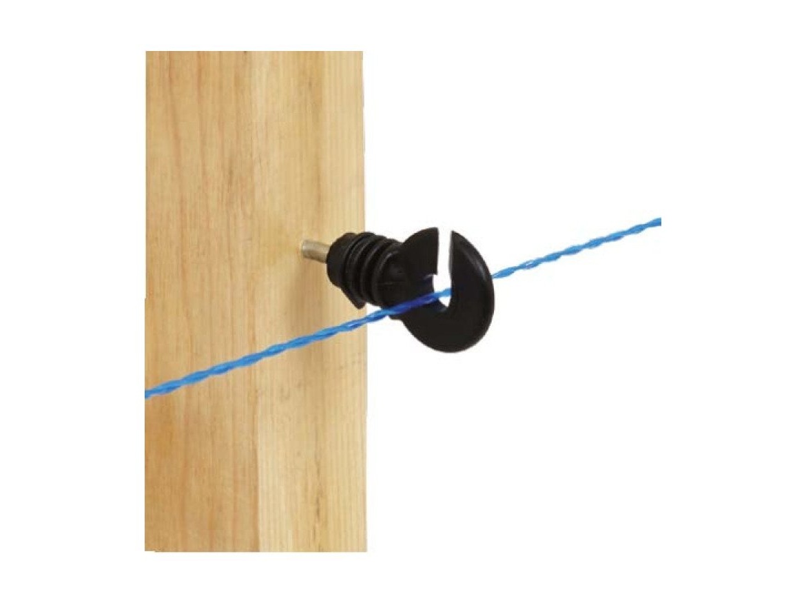 Scobax Izolátor černý s vrutem středně odolný Black PP 52mm