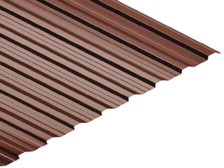 Příslušenství pro Bilka čelo hrebenáča 0,45 mm, RAL 8017 | hnědá, 150 x 90 mm