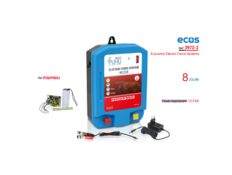 Chov zvierat –  Scobax PUHU Zdroj duo pro elektrický ohradník 8J s adaptérem 12V