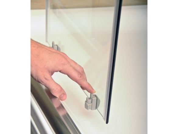 Ravak BLCP4-80x80, satin+transparent