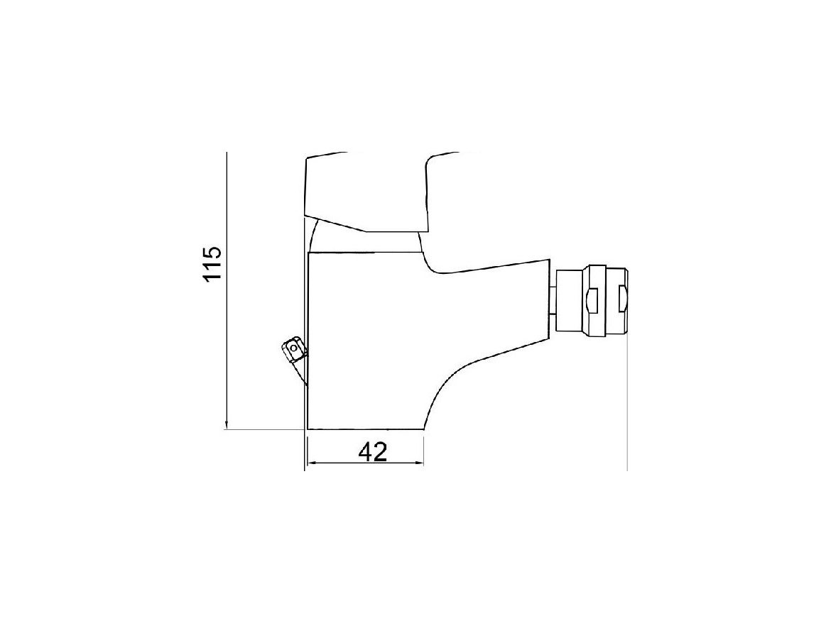 Novaservis Bidetová baterie Titania Iris, chrom, stojánková, s výpustí,  94411,0