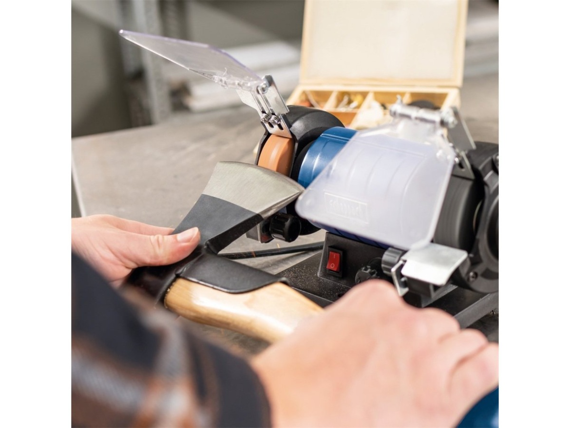 Kéttárcsás csiszoló/polírozó Flexidrive rendszerrel Scheppach HG 35