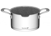 G21 Sada nádobí  Gourmet Miracle s cedníkem, 9 dílů, nerez/greblon