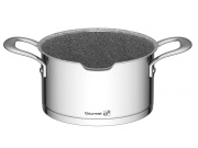 G21 Sada nádobí  Gourmet Miracle s cedníkem, 9 dílů, nerez/greblon