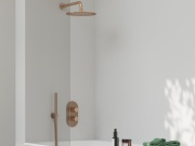 Ravak 980.60GLB Hlavová sprcha, 250 mm, Gold Brushed