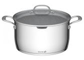 G21 Hrnec  Gourmet Miracle s cedníkem 28 cm s poklicí nerez/greblon