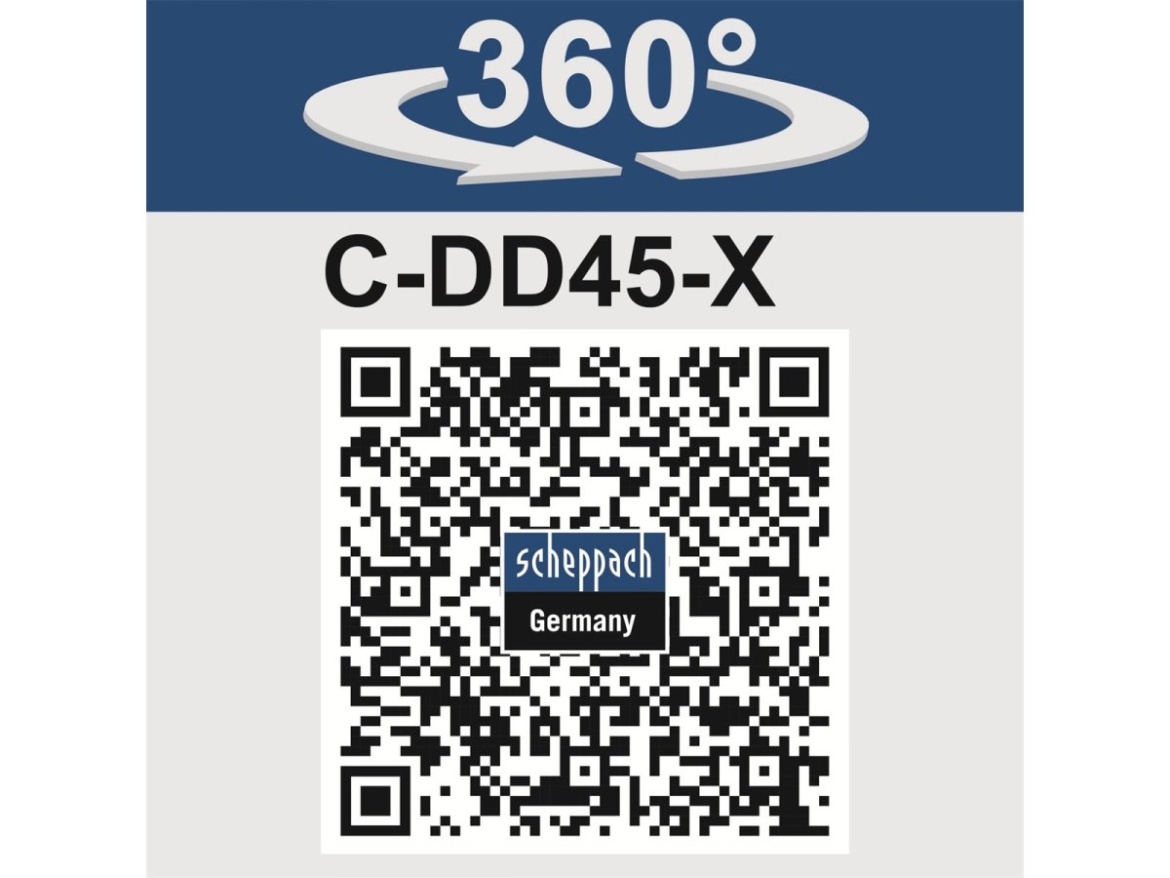 20 V IXES aku vrtací šroubovák (bez baterie a nabíječky) Scheppach C-DD45-X