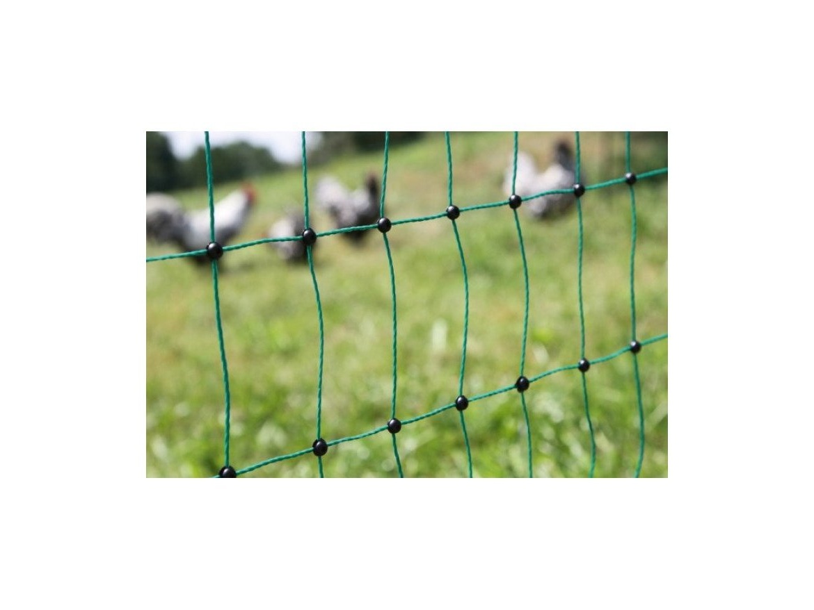 Scobax Síť premium nevodivá pro drůbež 106 cm, 2 hroty, 50 m, zelená