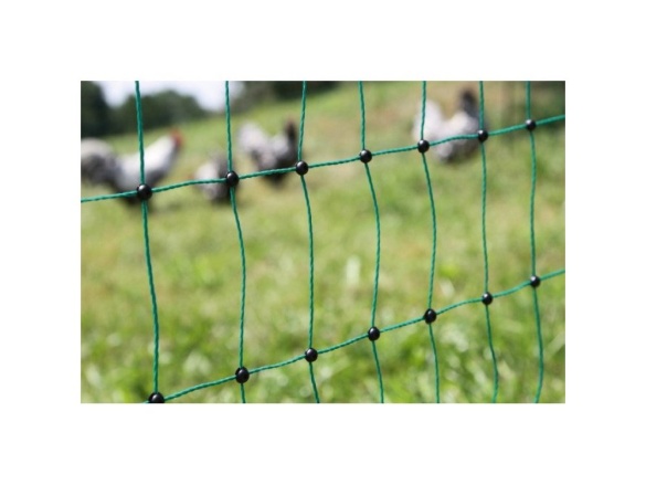 Scobax Síť premium nevodivá pro drůbež 106 cm, 2 hroty, 50 m, zelená