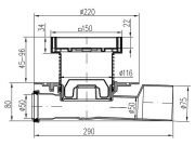 Vpusť Chuděj Neptun PVP 50/75 (univerzální, průběžná)