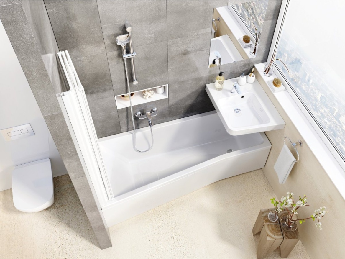 Ravak VS3 100, biela+transparent