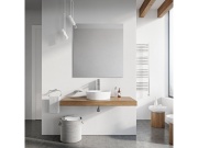 Ravak Umývadlo Uni Slim 40, bez otvoru pre batériu, bez prepadu, čierna matná