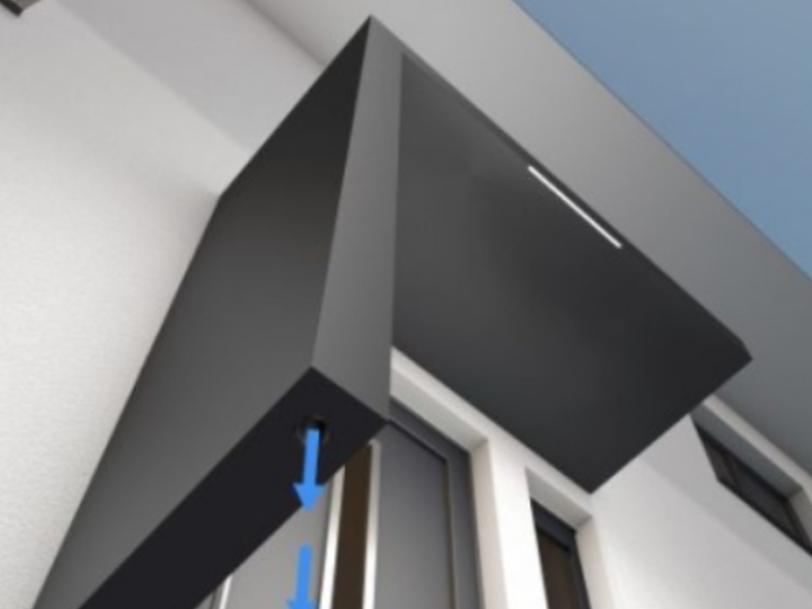 Vchodová stříška Gutta Guttavordach BS PLUS LED strip s bočnicí