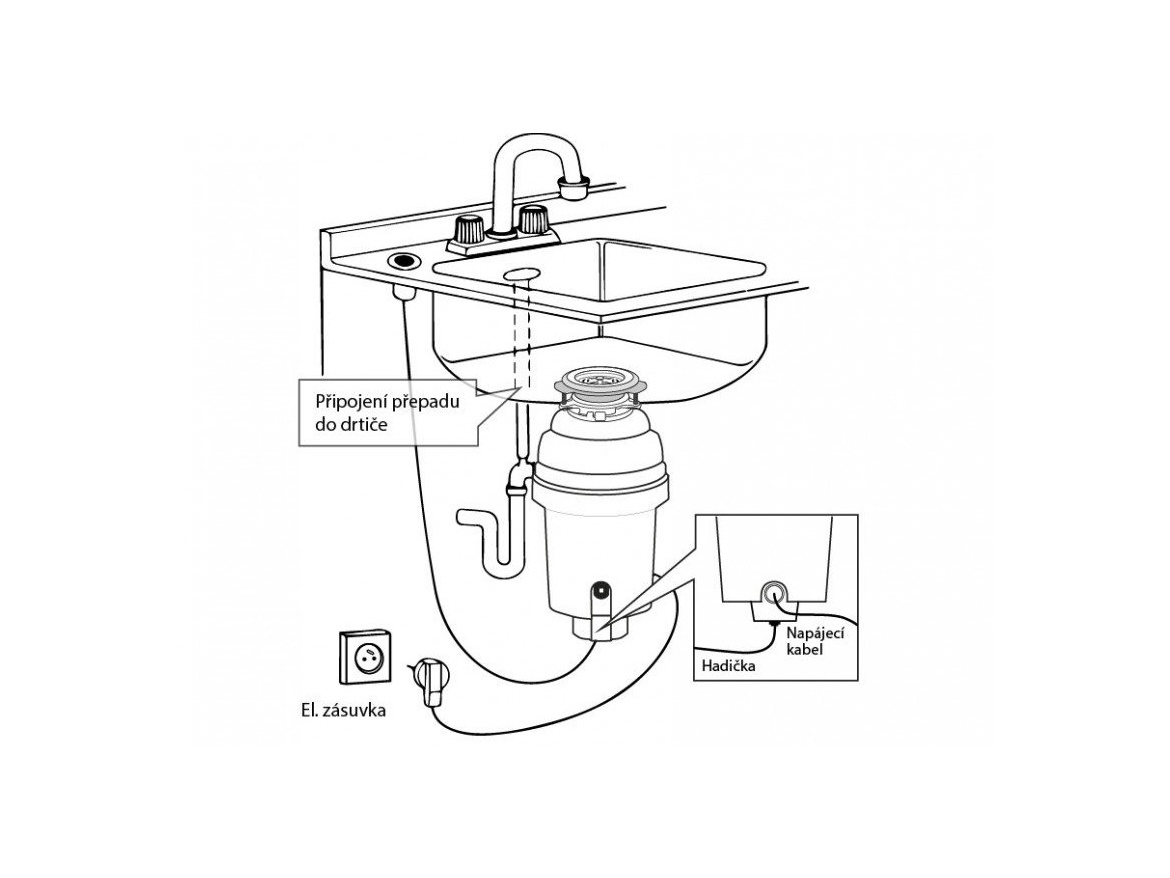 Příslušenství k drtičům EcoMaster Hadička pneuspínače