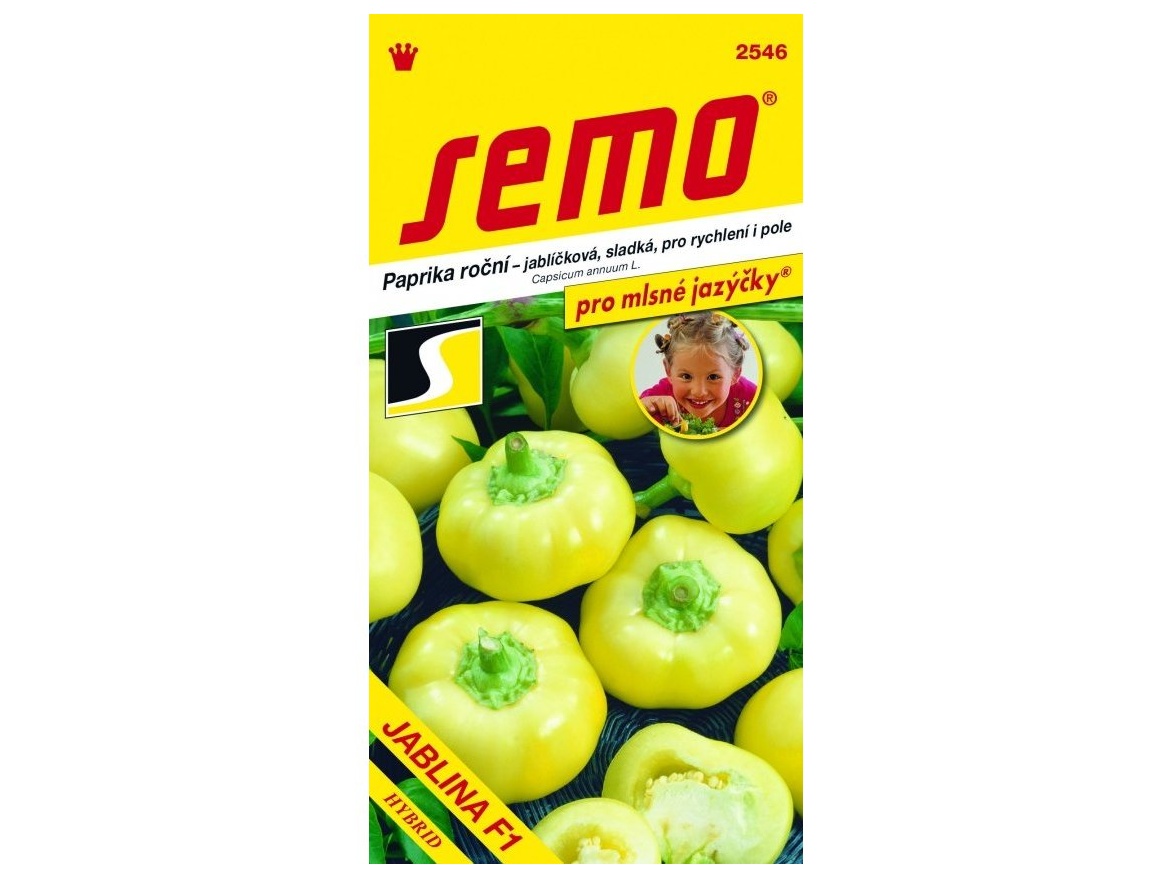 Semo Paprika zel. sladká F1 - Jablina rychl,pole 15s - série JAZÝČKY