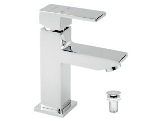Novaservis –  Novaservis Umyvadlová baterie Titania Cube, chrom, stojánková, s výpustí,  98803,0