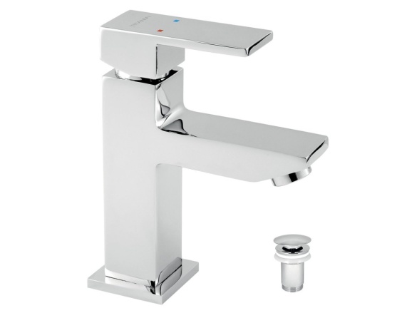 Novaservis Umyvadlová baterie Titania Cube, chrom, stojánková, s výpustí,  98803,0