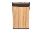 G21 Koš na prádlo  72 l, bambusový s hnědým košem