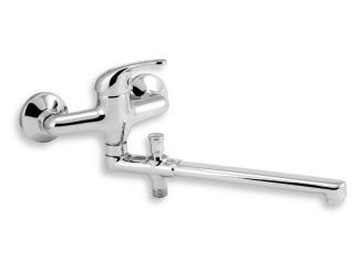 Novaservis –  Novaservis Umyvadlová paneláková baterie Titania Iris 150 mm, chrom, nástěnná, bez příslušenství,  92032/1,0