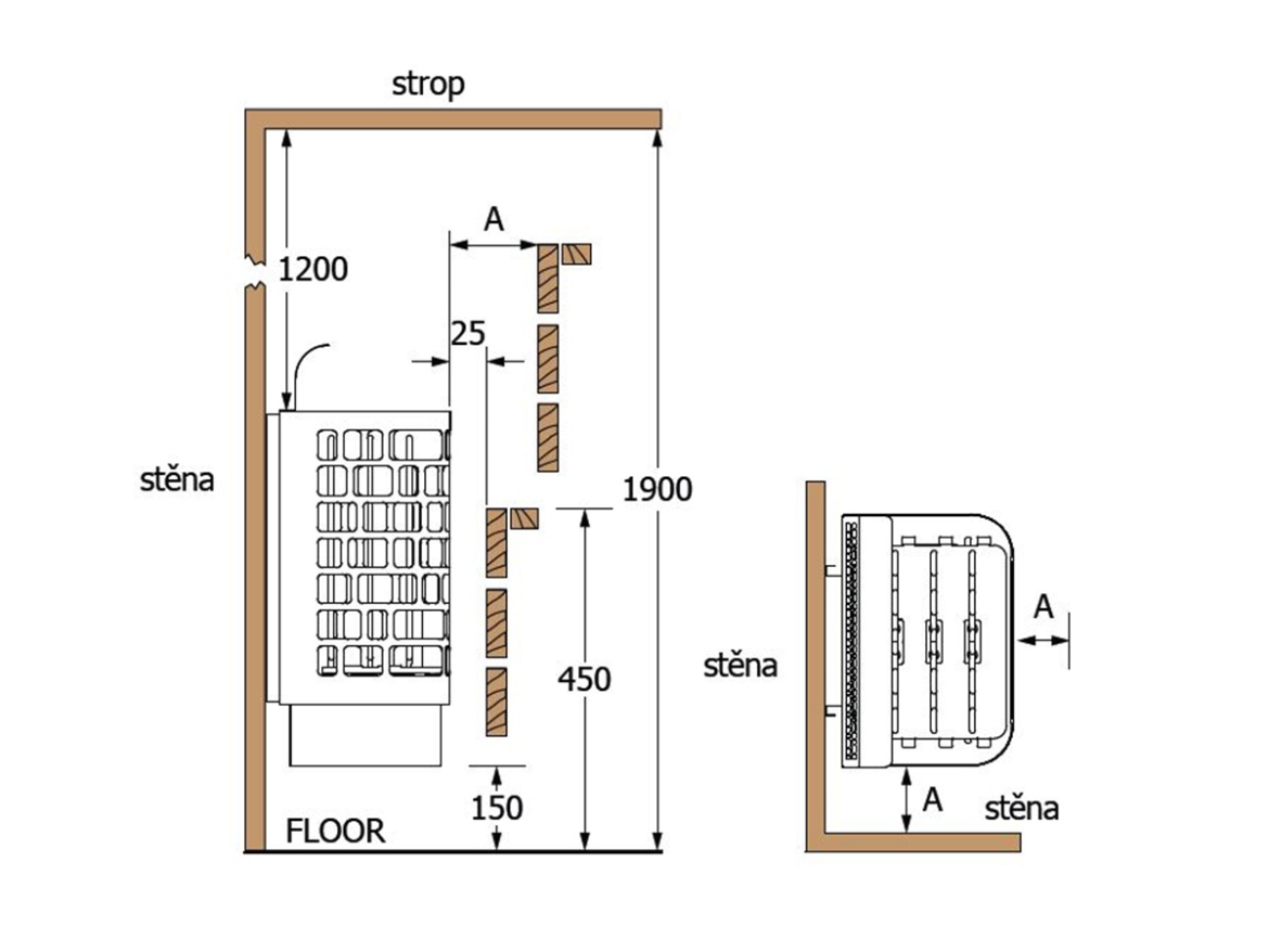 Saunové kachle 9kW Sawo Krios
