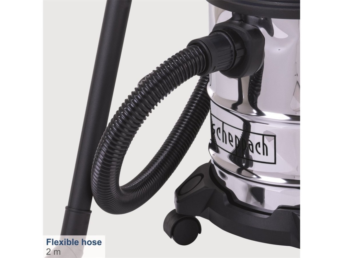 Priemyselný vysávač na suché/mokré vysávanie 20 l Scheppach VC 20