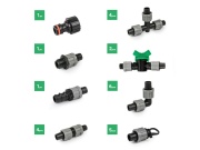 Bradas Sada spojek 16mm s převlečnou matkou, 24ks