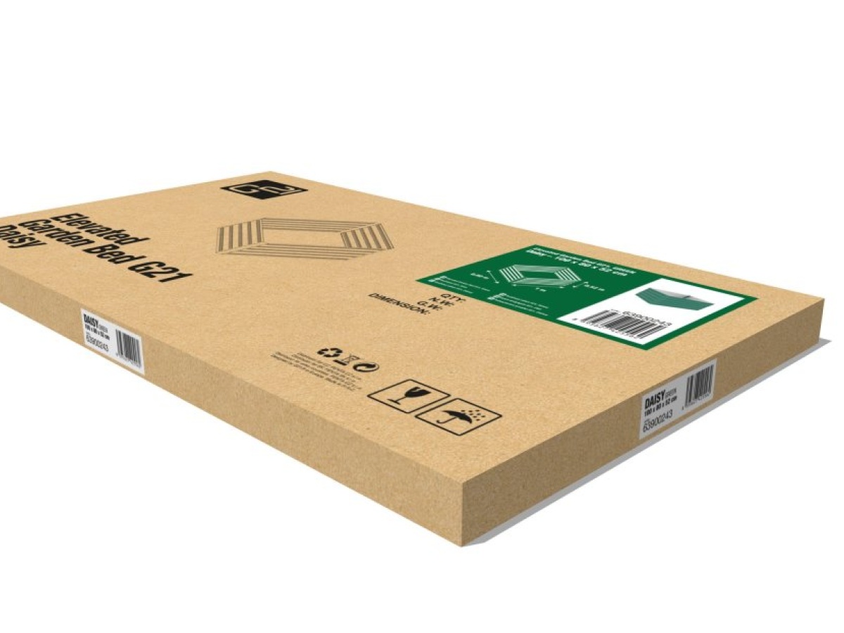 G21 Vyvýšený záhon  Daisy 100 x 80 x 52 cm, plechový, zelený