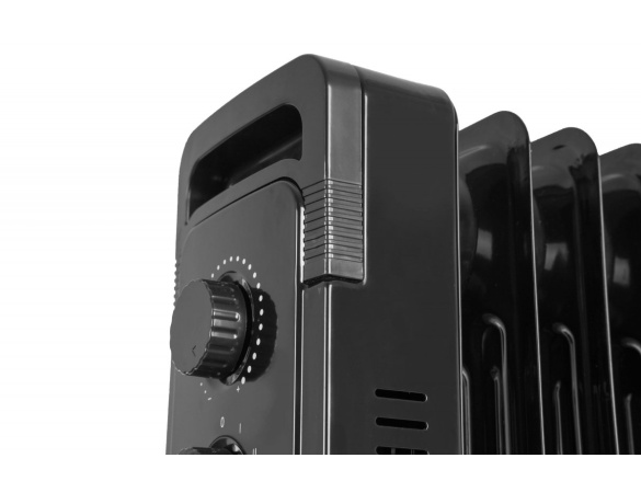 G21 Olejový radiátor  Merapi černý, 11 žeber, 2500 W