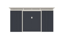 G21 Zahradní domek  GRAH 915 - 340 x 269 cm, antracitový