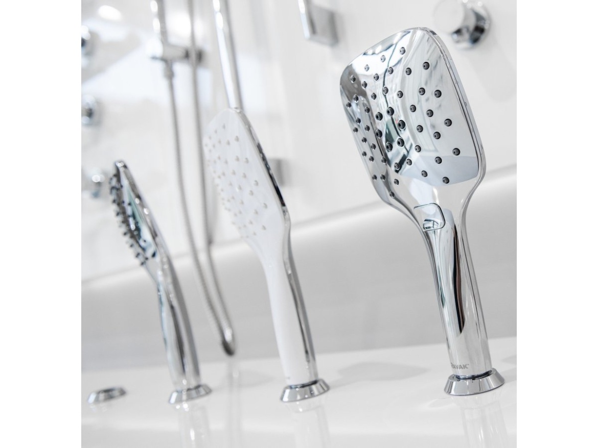 Ravak TE 092.01CR Sprchový stĺp vaňový s termostatickou batériou, posuvný, so sprchovým setom, chróm