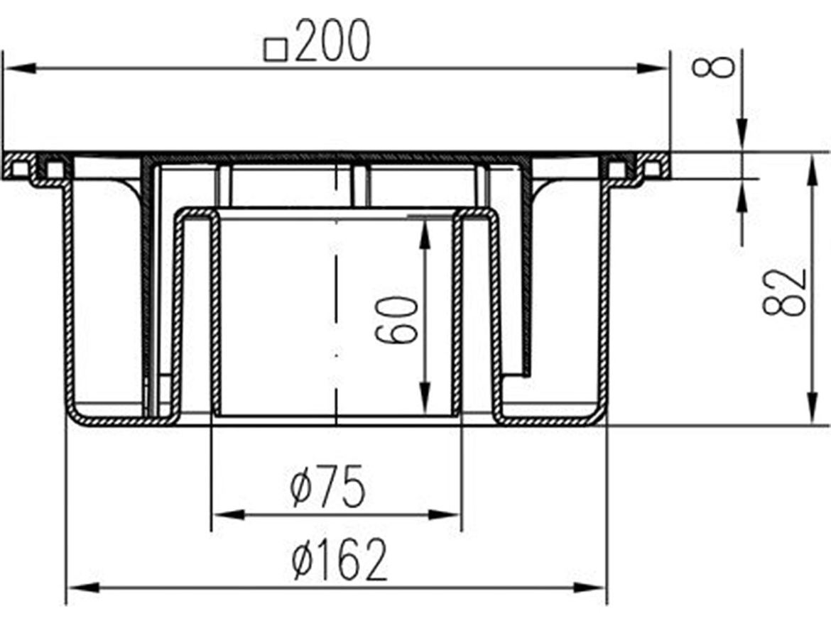 Vpusť Chuděj PV 200 75