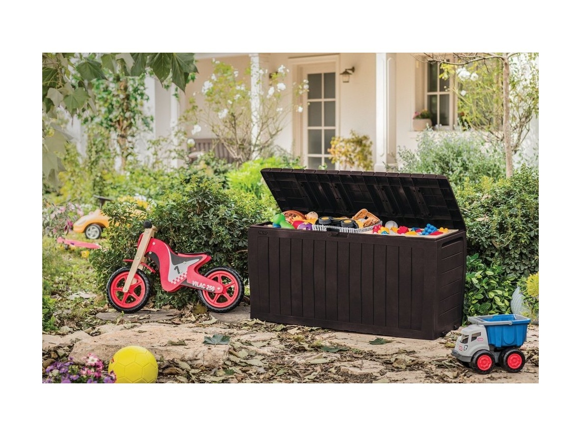 Keter Keter Marvel Plus - zahradní úložný box 270 L - 116,7 x 44,7 x 57 cm - hnědý