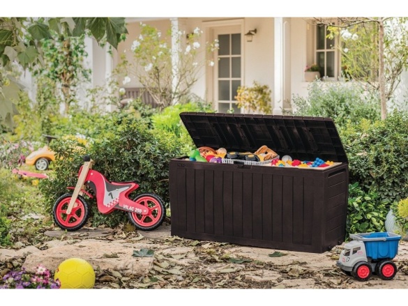 Keter Keter Marvel Plus - zahradní úložný box 270 L - 116,7 x 44,7 x 57 cm - hnědý