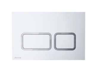 Ravak –  Ravak WC tlačidlo Twin, satin
