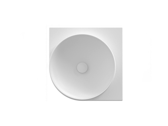 Ravak Umývadlo Yard 45 C, bez otvoru pre batériu, bez prepadu, biela matná