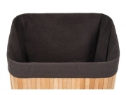 G21 Koš na prádlo  72 l, bambusový s hnědým košem