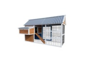 Scobax Scobax Dřevěný kurník BORA BORA, 2000 x 800 x 1200 mm