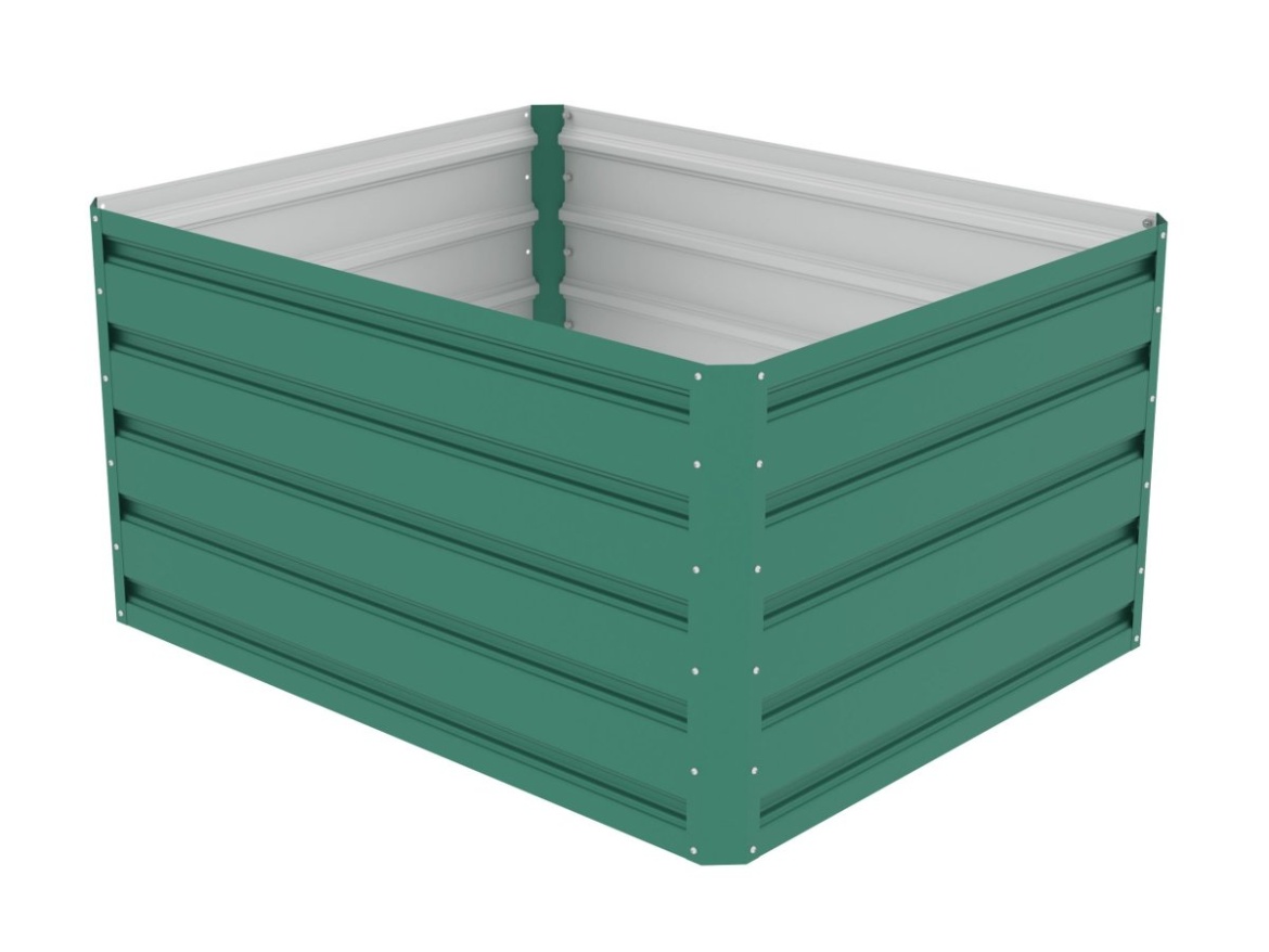 G21 Vyvýšený záhon  Daisy 100 x 80 x 52 cm, plechový, zelený