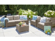 Keter Zahradní set  California 3+2+1 cappuccino