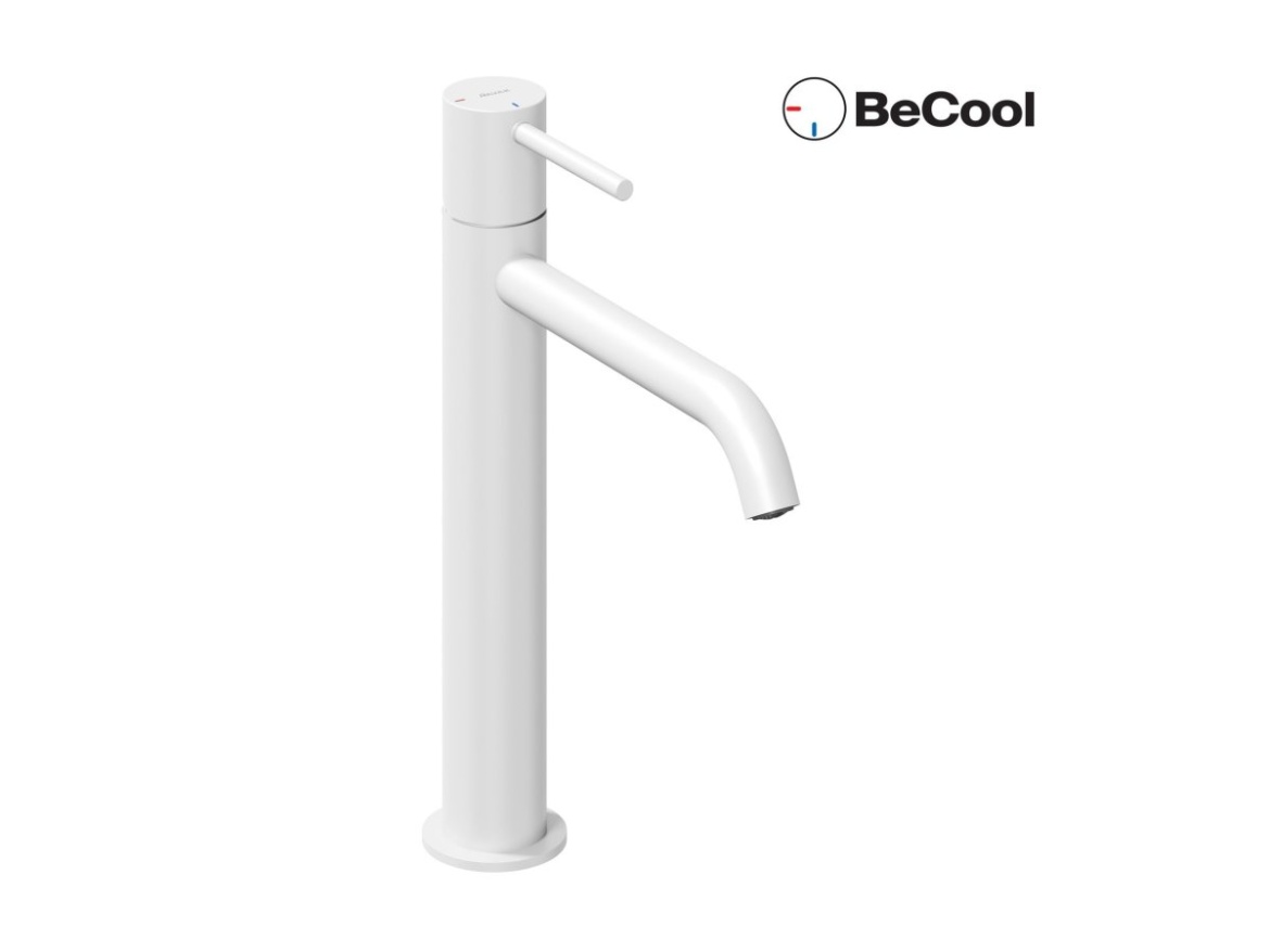 Ravak ES 014.11WV Umývadlová batéria BeCool 250 mm bez odtokovej armatúry, White Velvet