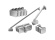 Ravak B SET BSDPS 100 L, chrom