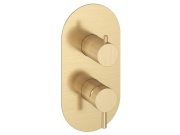 Ravak ES 068.60GLB.O3.RB07F Podomítková baterie 3-cestná bez tělesa, Gold Brushed