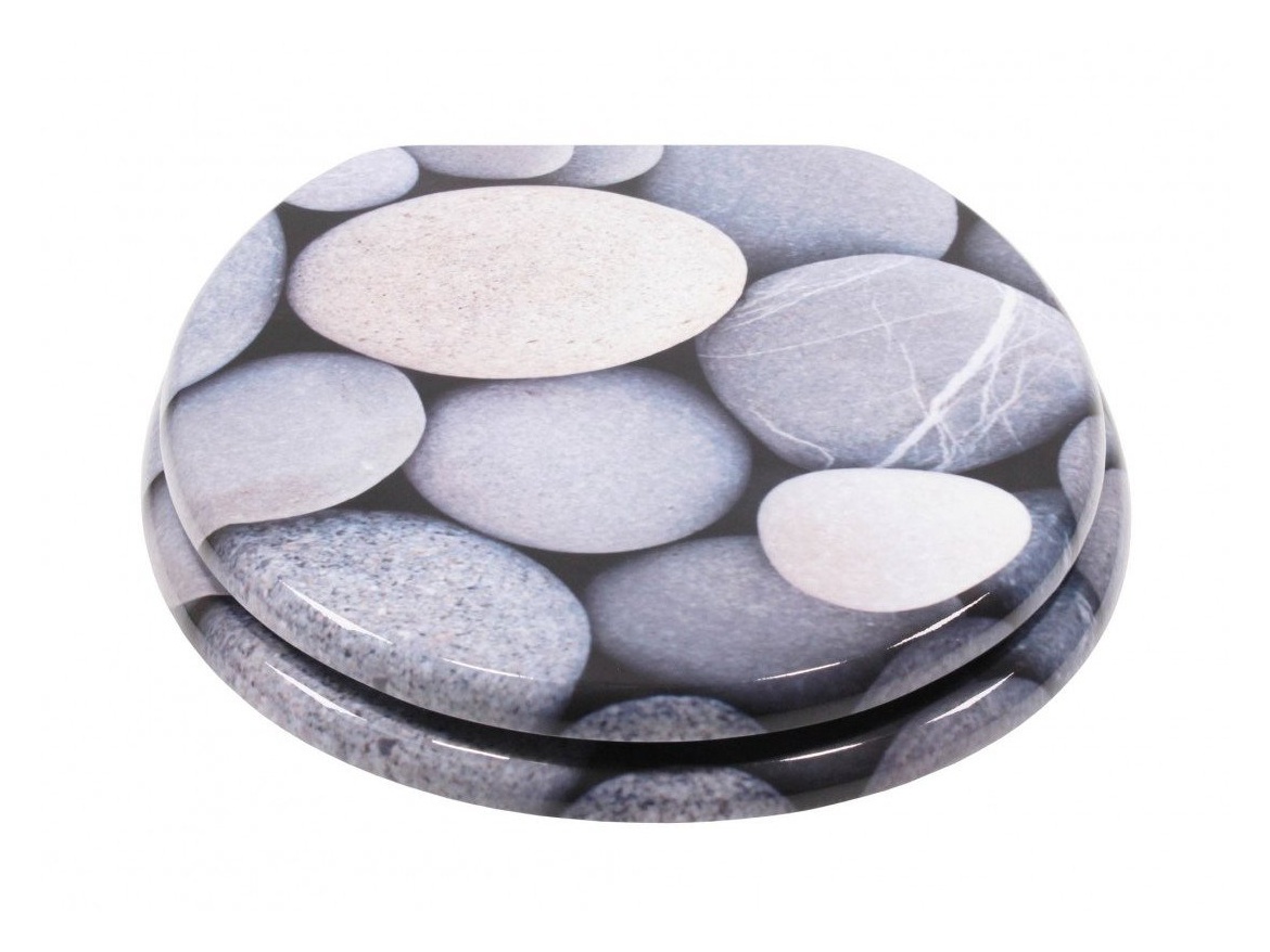 WC sedátka, záchodová prkna Schütte GREY STONES | MDF, Soft Close