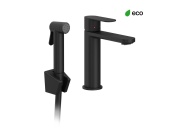 Ravak CR II 112.00CR Umývadlová batéria 175 mm s bidetovou sprškou a držiakom na stenu, bez odtokovej armatúry, chróm