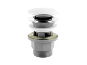 Novaservis Umyvadlová výpusť 5/4", chrom, click-clack, velká zátka,  S287PP-B