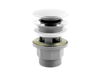 Příslušenství –  Novaservis Umyvadlová výpusť 5/4", chrom, click-clack, velká zátka,  S287PP-B