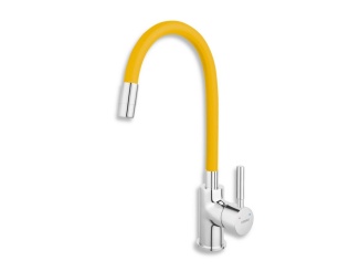 Vodovodné batérie – Novaservis Dřezová baterie Ferro, žlutá-chrom, stojánková, 70710,0ZL